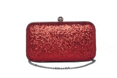 Rysha Red Color Solid Pu Clutch For Women (code-ry-gr0044) - Apparels & Accessories