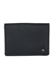 JL Collections Blue Unisex Leather Credit Card Case Wallet