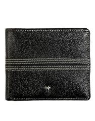 JL Collections 6 Card Slots Men's Black and Brown Leather Wallet