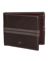 JL Collections 6 Card Slots Men's Brown Leather Wallet