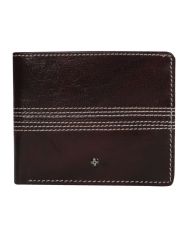 JL Collections 6 Card Slots Men's Brown Leather Wallet