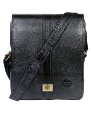 JL Collections 10.5 Inches Leather Men's Sling Bag