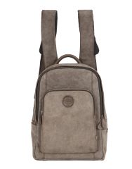 JL Collections Womens Leather Grey Backpack (Code - JLBPU_3448)