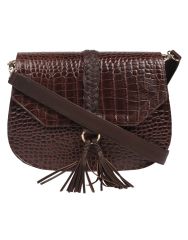 Jl Collections Women's Leather Brown Shoulder sling Bag