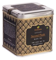 Octavius Assam Premium Second Flush Loose Leaf Black Tea In Tin Box - Food & Beverages