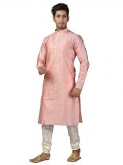 Limited Edition Cotton Silk Regular Fit Self Design Kurta Pajama ( Code - Akakkuset118)