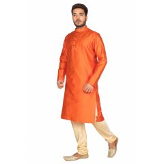 Limited Edition Cotton Silk Regular Fit Self Design Kurta Pajama ( Code - Akakkuset039)