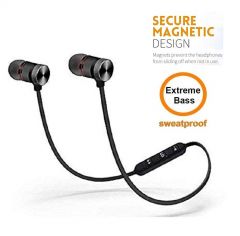 Easy way Magnetic Bluetooth Headphone with Noise Isolation and Hands-Free Mic Feet for all Smart Phone