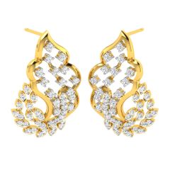 Avsar Real Gold and Diamond Sonal Earring (Code - AVE328YB)