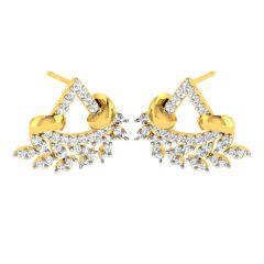Avsar Real Gold and Diamond Swara Earring (Code - AVE331YB)