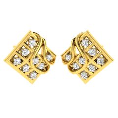 Avsar Real Gold and Diamond Jyoti Earring (Code - AVE346YB)