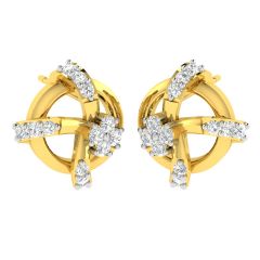 Avsar Real Gold and Diamond Diksha Earring (Code - AVE355A)