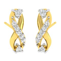 Avsar Real Gold and Diamond Sonal Earring (Code - AVE368A)