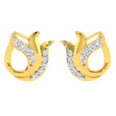 Avsar Real Gold and Diamond Arvika Earring (Code - AVE380A)