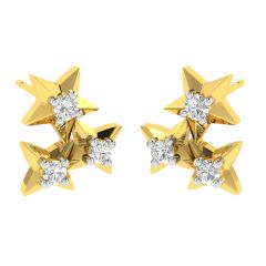 Avsar Real Gold and Diamond Kinjal Earring (Code - AVE381A)
