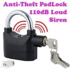 Sk Web Theft Burglar Pad Lock Alarm Security Siren Home Office Bike Bicycle Shop