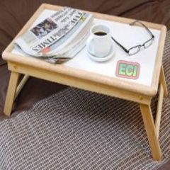 Bedroom Breakfast & Laptop E Table Multi-purpose Wooden Foldable Stand