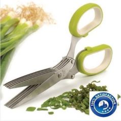Multifunction 5 Blades Scissors-vegetable Chopper-paper Shredder