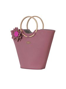 Handbags - Pink Ring Handbag By Strutt (Code -SMH138)