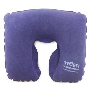 Pillows - VIAGGI Blue Inflatable C Shape Travel Neck Pillow - ( Code - VIA0051 )