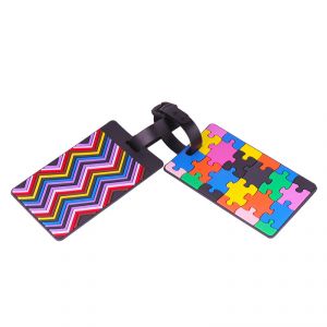 Bags, Luggage Accessories - VIAGGI Pack of 2 Multi-Color Luggage ID Name Tag for Baggage - ( Code - VIIAGIIE0110 )
