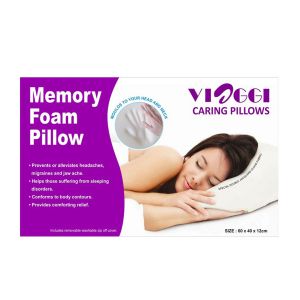 Pillows - VIAGGI White Memory Foam Sleeping Pillow - ( Code - VIA0059 )