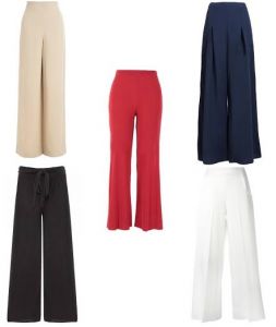 Palazzo pants - SET OF 5 SOLID COLOURED WOMEN PALAZZO PANTS WEAR FOR LADIES