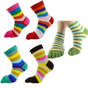 Women's Accessories - Fantastic Five Finger Cotton Toe Socks Pack Of Five - 5finger-5socks