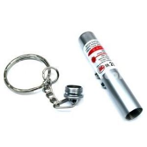 Key Chains (Men's) - 2 In 1 Red Laser Pointer Keychain With LED Flashlight