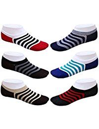 Socks & stockings - Set Of 6 Pairs Invisible Designer No Show Loafer Socks