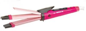 Hair Curlers, Clippers, Stylers - Nova Professional 2 In 1 Hair Curler Hair Straightener Nhc-1818sc