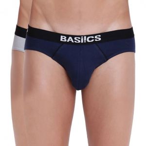 Vests, Briefs, Pyjamas (Men's) - Hot Shot Brief Basiics by La Intimo (Pack of 2 ) - ( Code -BCSBR11B0780 )