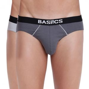 Vests, Briefs, Pyjamas (Men's) - Hot Shot Brief Basiics by La Intimo (Pack of 2 ) - ( Code -BCSBR11B07A0 )