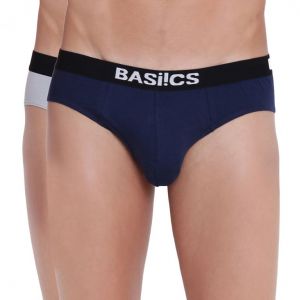La Intimo Vests, Briefs, Pyjamas (Men's) - Sauve Adonis Brief Basiics by La Intimo (Pack of 2 ) - ( Code -BCSBR13B0780 )