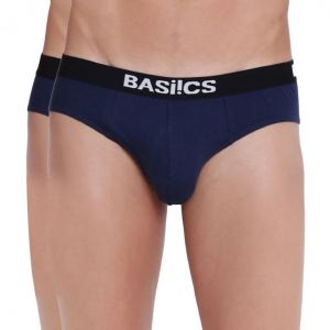 Vests, Briefs, Pyjamas (Men's) - Sauve Adonis Brief Basiics by La Intimo (Pack of 2 ) - ( Code -BCSBR13B0880 )