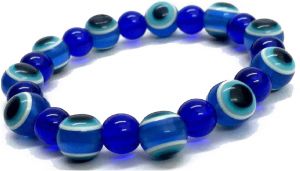 Jewellery - Evil Eye 8 Mm Stretch Bracelet Protection And Luck Bracelet - Code ( EVLBR )