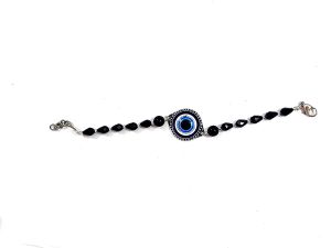 Bangles, Bracelets (Imititation) - Evil Eye Protection And Peace Lucky Charm Multi Color Bracelet For Men And Women ( Code EVLMTLDRPBR )