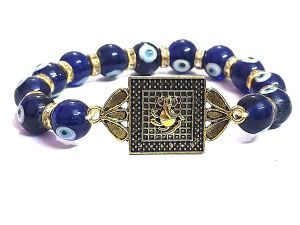 Jewellery - God Ganesha Ganesh Ji Evil Eye Powered Protection Bracelet For Men And Women ( Code EVLGANESHJIBR )