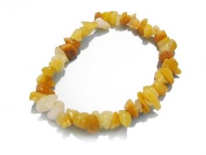 Fashion, Imitation Jewellery - Natural Yellow Aventurine Crystal Chips Bracelet For Men And Women ( Code YLCHIPBR )