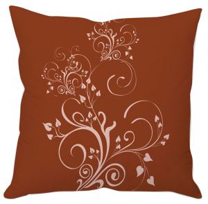 Pillow Covers - Brown Vine Art Cushion Cover