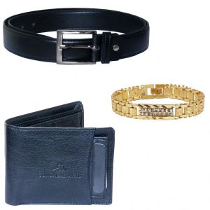 Sondagar Arts Latest Belt Wallet Bracelet Combo Offers For Men