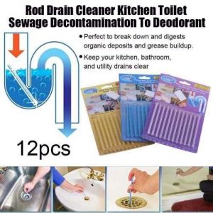 Bathroom Essentials - Drain Cleaner Stick Remove Bad Smell of Drain, Toilet Pipes, Bathtub, Kitchen Sink