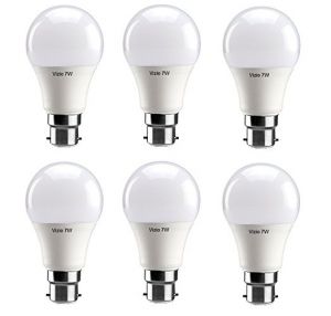 Home Decor & Furnishing - Vizio 7W Premium Quality Led Bulbs Pack of 6