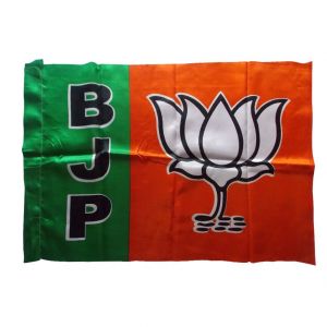 Stationery - BJP Outdoor Silk Flag by Sheela Ad Makers