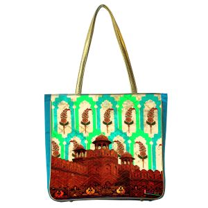 Handbags - Classic Silk Red Fort Handbag