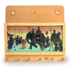 Home Decoratives - Vivan Creation Gemstone Painted Keys Letter Holder Handicraft 104