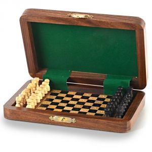 Handicrafts - Vivan Creation Travellers Mini Chess Board Wooden Handicraft -114