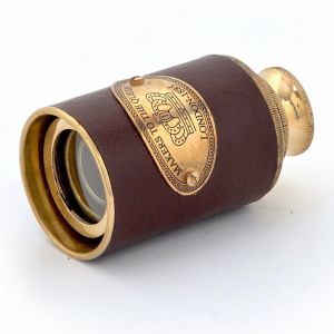 Handicrafts - Vivan Creation Antique Real Usable Telescope in Brass and Leather