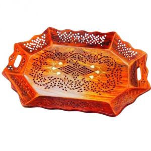 Serving Trays - OMLITE  Wooden Serving Tray - ( Code - 20 )