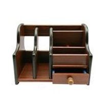 Desk Accessories - OMLITE Wooden Pen Letter Mobile Stand - ( Code - 44 )